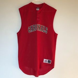 Alleson athletics cardinals red sleeveless jersey
